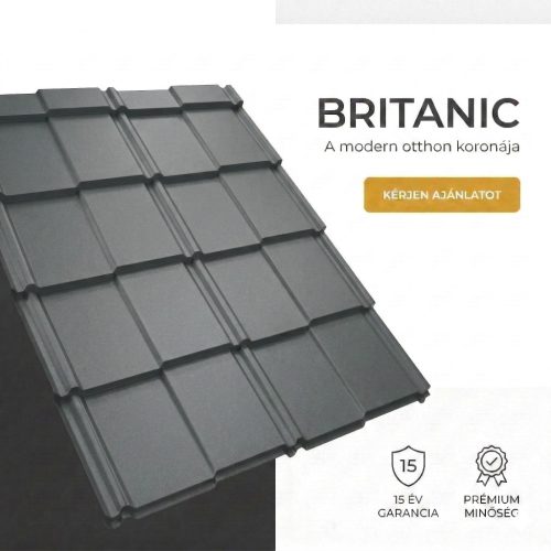 BRITANIC 35 Cserepeslemez Grafitszürke Ral7024 Matt 0.50MM