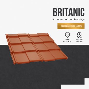BRITANIC 35 Cserepeslemez Ral8004 Rézbarna Matt 0.50 MM