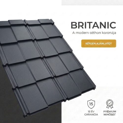 BRITANIC 35 Cserepeslemez Antracitszürke Ral7016 Matt 0.60MM