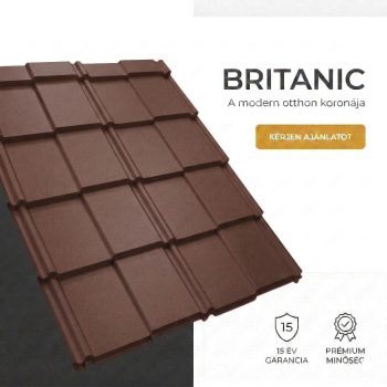   BRITANIC 35 Cserepeslemez Csokoládébarna Ral8017 Matt 0.60MM