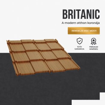   BRITANIC 35 Cserepeslemez Famintás Paliszander Aranytölgy 0.45 MM