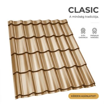 CLASIC 35 Cserepeslemez Agyagbarna Ral8003 0.45 MM fényes