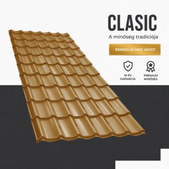 CLASIC 40 Cserepeslemez Ral8003 Agyagbarna fényes 0.45 MM