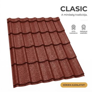   CLASIC 35 Cserepeslemez Barnásvörös Ral3011 GrandeMat 0.50MM