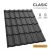 CLASIC 40 Cserepeslemez Grafitszürke Ral7024 GrandeMat 0.50MM