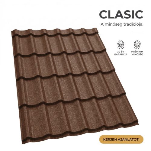 CLASIC 40 Cserepeslemez Rézbarna Ral8004 GrandeMat 0.50MM