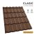CLASIC 40 Cserepeslemez Rézbarna Ral8004 GrandeMat 0.50MM