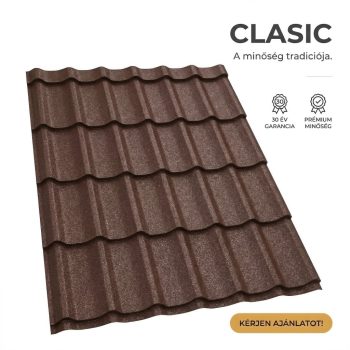   CLASIC 40 Cserepeslemez Csokoládébarna Ral8017 GrandeMat 0.50MM