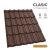 CLASIC 40 Cserepeslemez Csokoládébarna Ral8017 GrandeMat 0.50MM