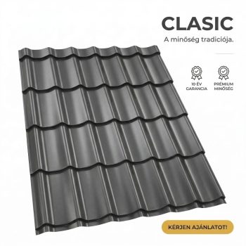   CLASIC 35 Cserepeslemez Grafitszürke Ral7024 0.40 MM fényes