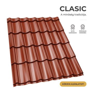 CLASIC 35 Cserepeslemez Oxidvörös Ral3009 0.45 MM