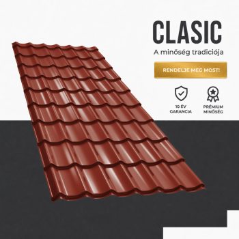 CLASIC 35 Cserepeslemez Ral3009 Oxidvörös fényes 0.45 MM