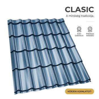 CLASIC 35 Cserepeslemez Enciánkék Ral5010 0.45 MM fényes