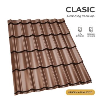   CLASIC 35 Cserepeslemez Csokoládébarna Ral8017 0.45 MM fényes