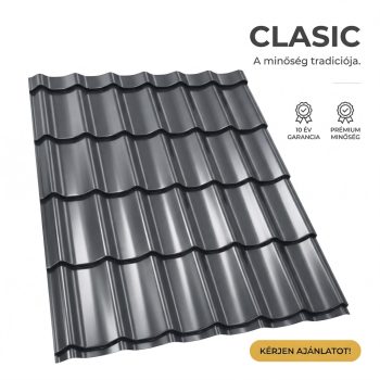   CLASIC 40 Cserepeslemez Antracitszürke Ral7016 0.45 MM fényes