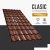 CLASIC 40 Cserepeslemez Ral8017 Csokoládébarna fényes 0.45 MM 