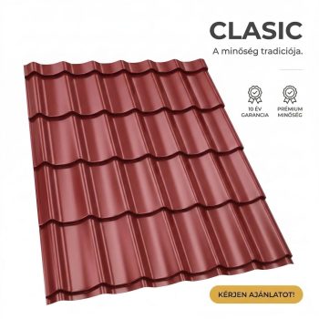   CLASIC 35 Cserepeslemez Barnásvörös Ral3011 0.50 MM fényes