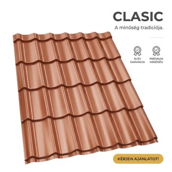 CLASIC 35 Cserepeslemez Rézbarna Ral8004 0.50 MM fényes