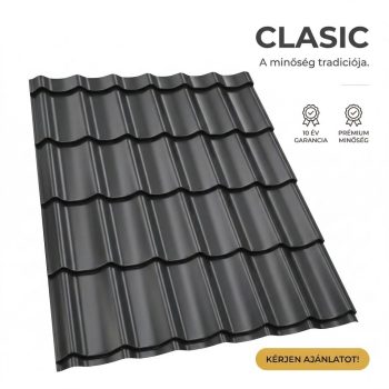 CLASIC 35 Cserepeslemez Fekete Ral9005 0.50 MM fényes