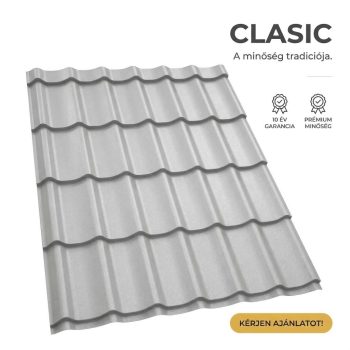 CLASIC 40 Cserepeslemez Ezüst Ral9006 0.5 MM fényes