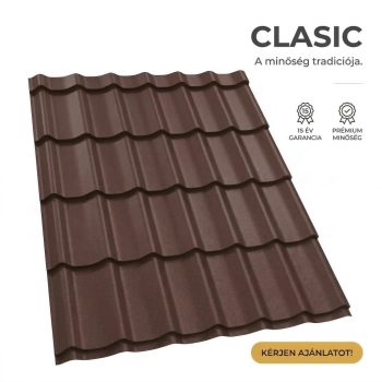 CLASIC 35 Cserepeslemez Csokoládébarna Ral8017 Matt 0.40MM