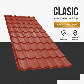 CLASIC 35 Cserepeslemez Ral3009 Oxidvörös Matt 0.45 MM