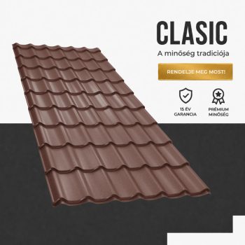  CLASIC 35 Cserepeslemez Ral8017 Csokoládébarna Matt 0.45 MM