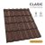CLASIC 35 Cserepeslemez Csokoládébarna Ral8017 Matt 0.45 MM