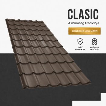 CLASIC 35 Cserepeslemez Ral8019 Szürkésbarna Matt 0.45 MM