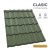 CLASIC 40 Cserepeslemez Krómzöld Ral6020 Matt 0,45MM