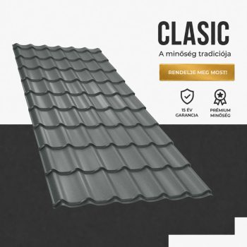 CLASIC 40 Cserepeslemez Ral7024 Grafitszürke Matt 0.45 MM
