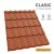 CLASIC 40 Cserepeslemez Rézbarna Ral8004 Matt 0.45 MM