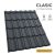 CLASIC 35 Cserepeslemez Antracitszürke Ral7016 Matt 0.50 MM