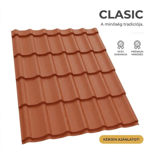 CLASIC 35 Cserepeslemez Rézbarna Ral8004 Matt 0.50 MM