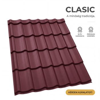 CLASIC 40 Cserepeslemez Borvörös Ral3005 Matt 0.60 MM