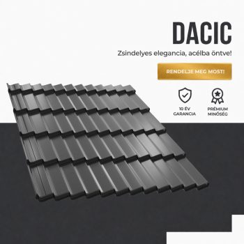 DACIC 35 Cserepeslemez Ral7024 Grafitszürke fényes 0.45MM