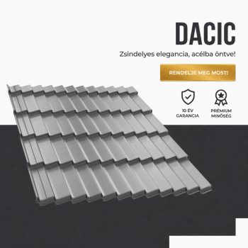   DACIC 35 Cserepeslemez Ral9006 Fehéralumínium fényes 0.45MM