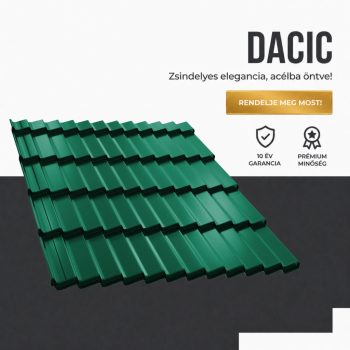 DACIC 40 Cserepeslemez Ral6005 Mohazöld fényes 0.45MM