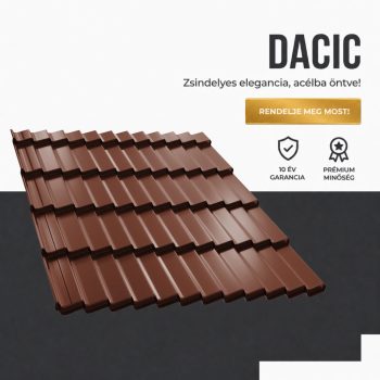   DACIC 40 Cserepeslemez Ral8017 Csokoládébarna fényes 0.45MM