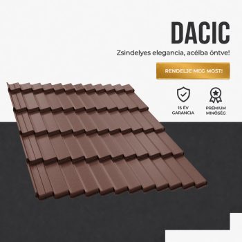   DACIC 37,5 Cserepeslemez Ral8017 Csokoládébarna Matt 0.45MM