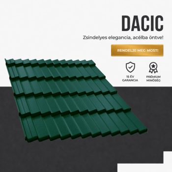 DACIC 35 Cserepeslemez Ral6005 Mohazöld Matt 0.50MM