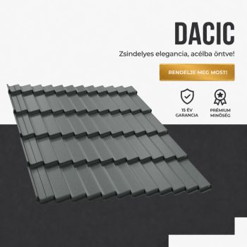 DACIC 37,5 Cserepeslemez Ral7024 Grafitszürke Matt 0.50MM