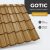GOTIC 35 Cserepeslemez Ral8003 Agyagbarna 0.45 MM fényes