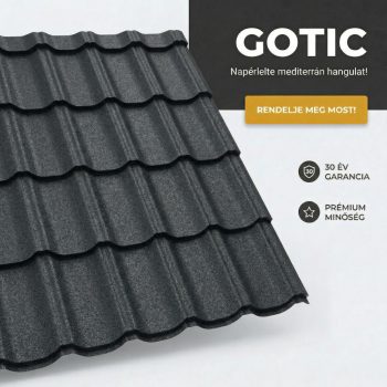   GOTIC 35 Cserepeslemez Ral7024 Grafitszürke GrandeMat 0.50 MM