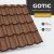 GOTIC 35 Cserepeslemez Ral8004 Rézbarna GrandeMat 0.50 MM