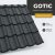 GOTIC 40 Cserepeslemez Ral7024 Grafitszürke GrandeMat 0.50 MM