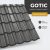 GOTIC 35 Cserepeslemez Ral7024 Grafitszürke 0.45 MM fényes