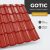 GOTIC 40 Cserepeslemez Ral3000 Tűzvörös 0.45 MM fényes