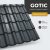 GOTIC 40 Cserepeslemez Ral7016 Antracitszürke 0.45 MM fényes