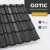 GOTIC 35 Cserepeslemez Ral9005 Fekete 0.50 MM fényes